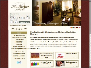Web site www.bedfordhotel.com, Bedford Hotel