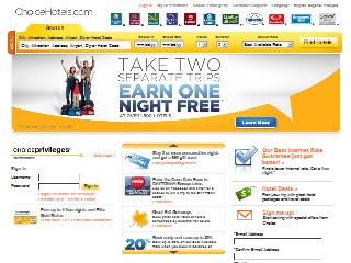 Web site www.choicehotels.com, Econo Lodge