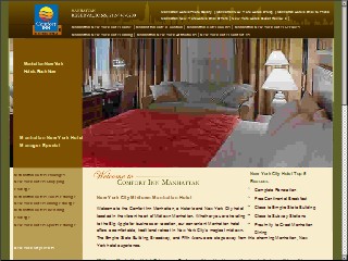 Web site www.comfortinnmanhattan.com, Comfort Inn