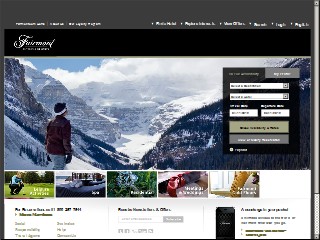 Web site www.fairmont.com, Fairmont Hotels & Resorts