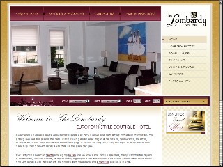 Web site www.lombardyhotel.com, Lombardy Hotel