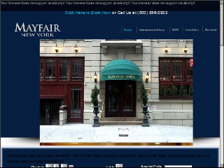 Web site www.mayfairnewyork.com, Mayfair New York