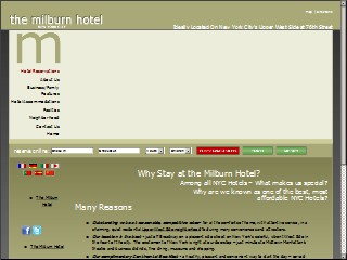 Web site www.milburnhotel.com, Milburn Hotel