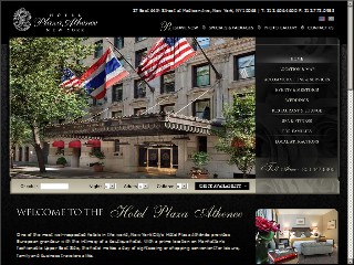 Web site www.plaza-athenee.com, Hotel Plaza Athenee