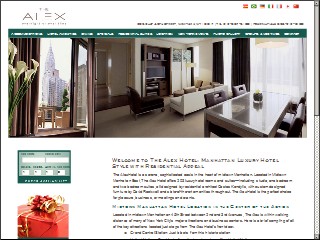 Web site www.thealexhotel.com, Wyndham Midtown 45 At New York City