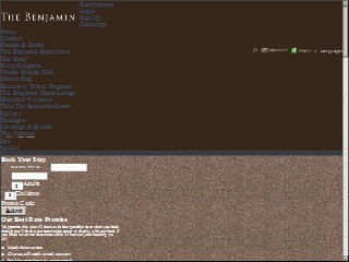 Web site www.thebenjamin.com, Benjamin Hotel